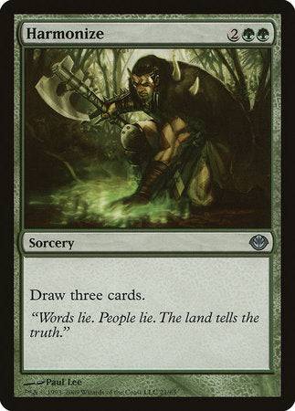 Harmonize [Duel Decks: Garruk vs. Liliana] - Destination Retro