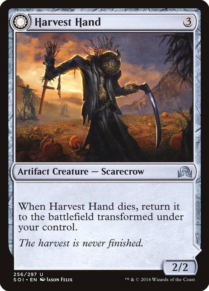 Harvest Hand // Scrounged Scythe [Shadows over Innistrad] - Destination Retro