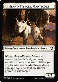 Heart-Piercer Manticore // Dragon Double-sided Token [Commander 2019 Tokens] - Destination Retro