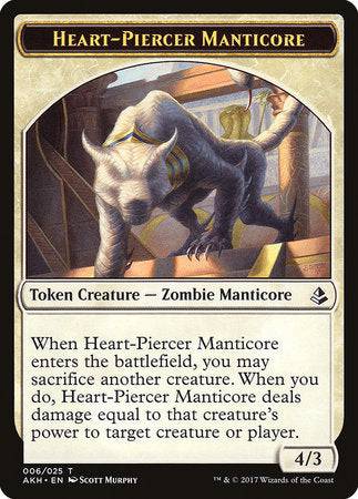 Heart-Piercer Manticore Token [Amonkhet Tokens] - Destination Retro