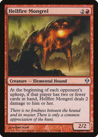 Hellfire Mongrel [Zendikar] - Destination Retro