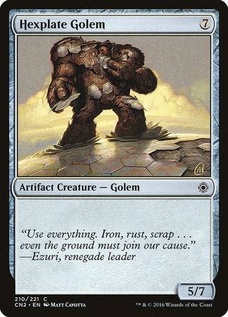 Hexplate Golem [Conspiracy: Take the Crown] - Destination Retro