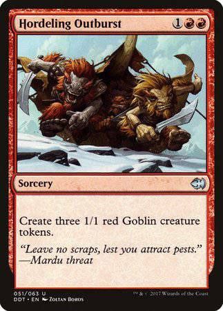 Hordeling Outburst [Duel Decks: Merfolk vs. Goblins] - Destination Retro