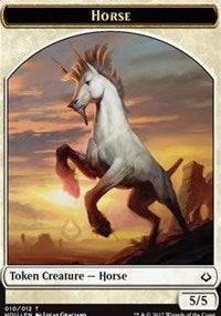 Horse // Warrior Double-sided Token [Hour of Devastation Tokens] - Destination Retro