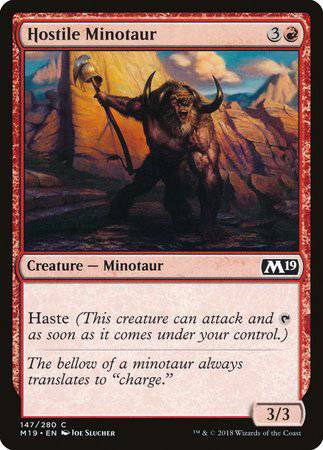Hostile Minotaur [Core Set 2019] - Destination Retro