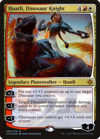 Huatli, Dinosaur Knight [Ixalan] - Destination Retro