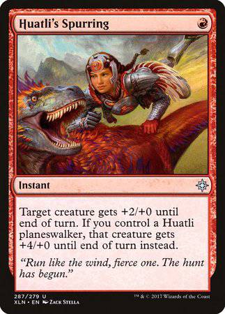 Huatli's Spurring [Ixalan] - Destination Retro