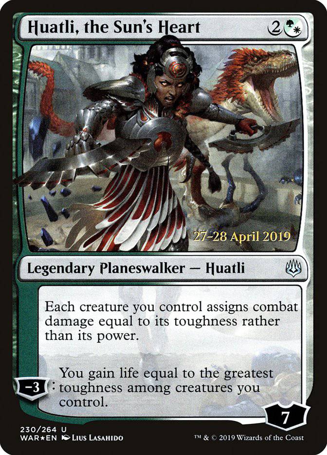 Huatli, the Sun's Heart  [War of the Spark Prerelease Promos] - Destination Retro