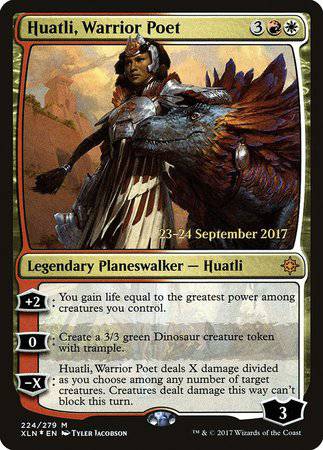 Huatli, Warrior Poet [Ixalan Promos] - Destination Retro