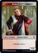 Human Cleric // Food (15) Double-sided Token [Throne of Eldraine Tokens] - Destination Retro