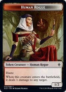 Human Rogue // Food (17) Double-sided Token [Throne of Eldraine Tokens] - Destination Retro