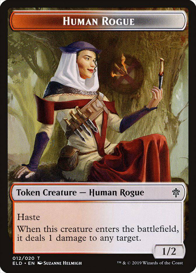 Human Rogue [Throne of Eldraine Tokens] - Destination Retro