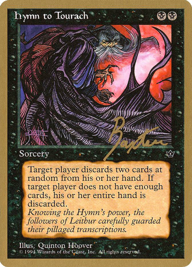Hymn to Tourach (Cloak) (George Baxter) [Pro Tour Collector Set] - Destination Retro