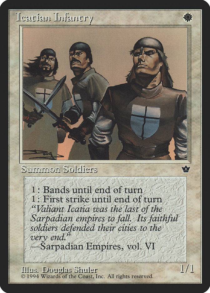 Icatian Infantry (Douglas Shuler) [Fallen Empires] - Destination Retro