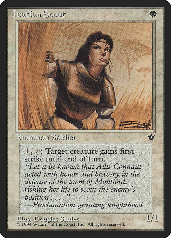 Icatian Scout (Douglas Shuler) [Fallen Empires] - Destination Retro