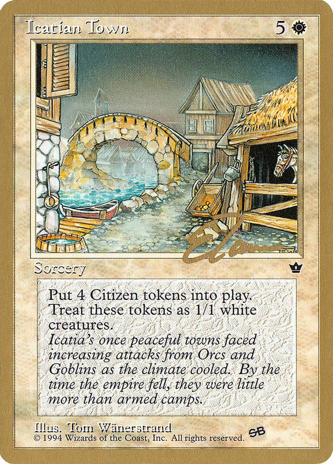 Icatian Town (Eric Tam) (SB) [Pro Tour Collector Set] - Destination Retro