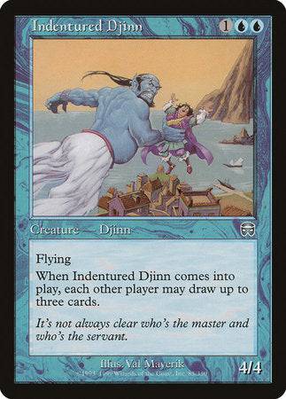 Indentured Djinn [Mercadian Masques] - Destination Retro