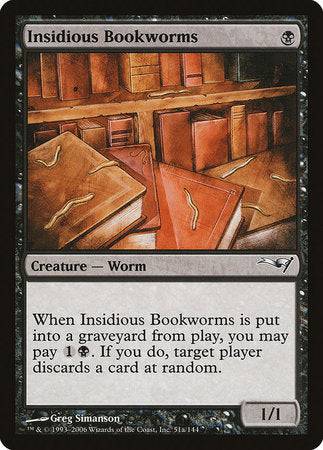 Insidious Bookworms (Version 2) [Coldsnap Theme Decks] - Destination Retro