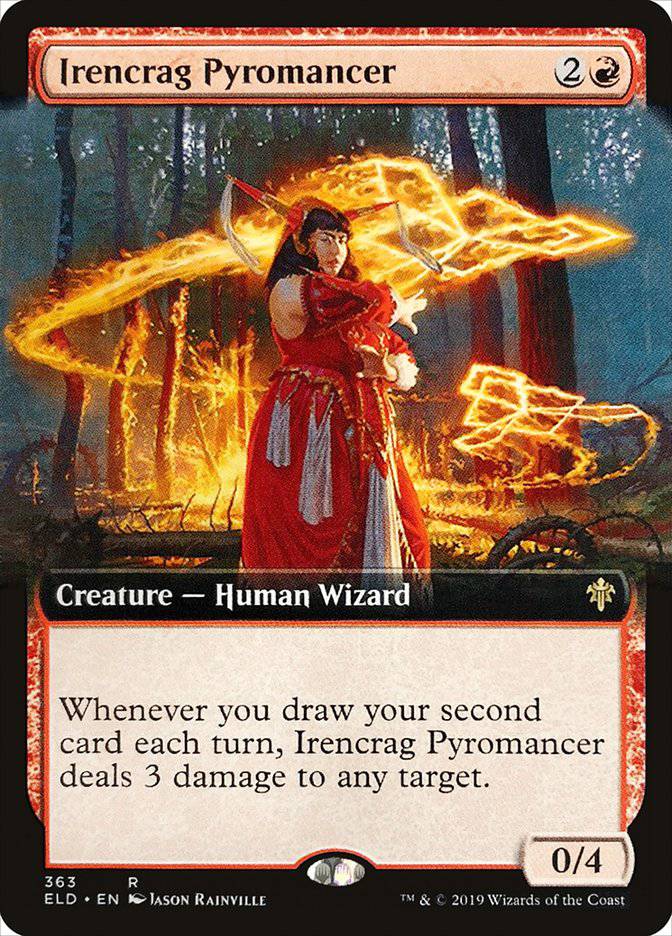 Irencrag Pyromancer (Extended Art) [Throne of Eldraine] - Destination Retro
