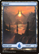 Island (186) - Full Art [Hour of Devastation] - Destination Retro