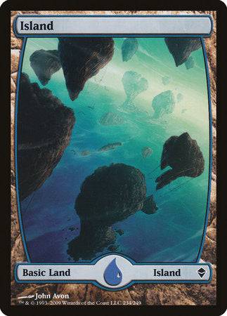 Island (234) - Full Art [Zendikar] - Destination Retro