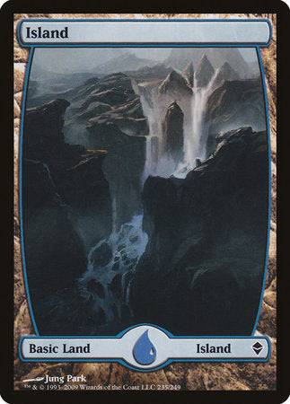 Island (235) - Full Art [Zendikar] - Destination Retro
