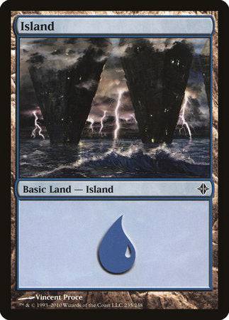 Island (235) [Rise of the Eldrazi] - Destination Retro