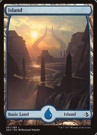Island (251) - Full Art [Amonkhet] - Destination Retro