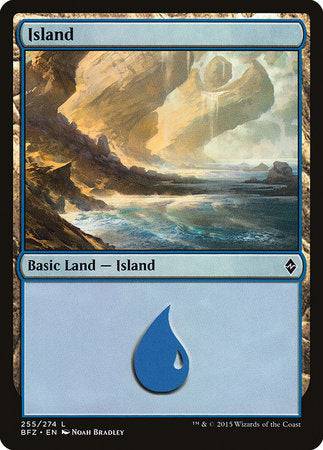 Island (255) [Battle for Zendikar] - Destination Retro