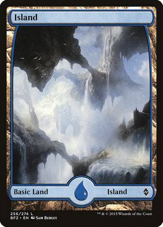 Island (256) - Full Art [Battle for Zendikar] - Destination Retro
