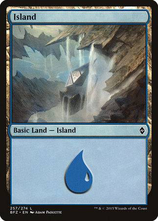 Island (257) [Battle for Zendikar] - Destination Retro