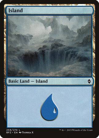 Island (259) [Battle for Zendikar] - Destination Retro