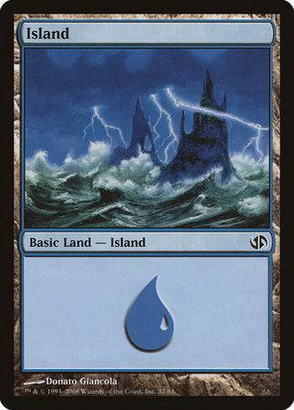 Island (32) [Duel Decks: Jace vs. Chandra] - Destination Retro