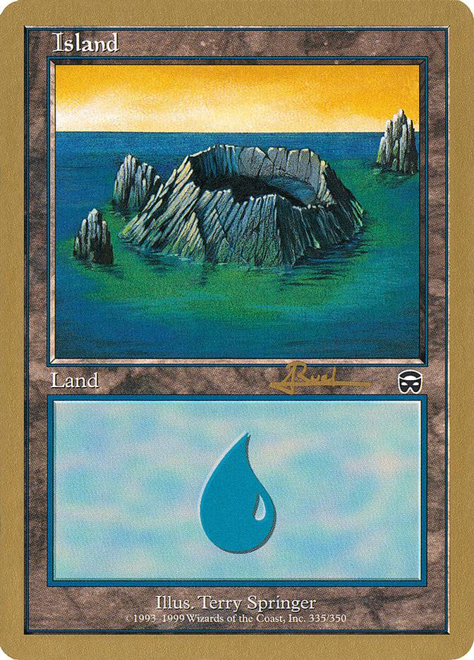 Island (335) (Antoine Ruel) [World Championship Decks 2001] - Destination Retro