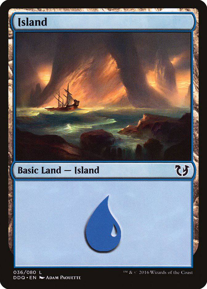 Island (36) [Duel Decks: Blessed vs. Cursed] - Destination Retro