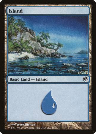 Island (68) [Duel Decks: Phyrexia vs. the Coalition] - Destination Retro
