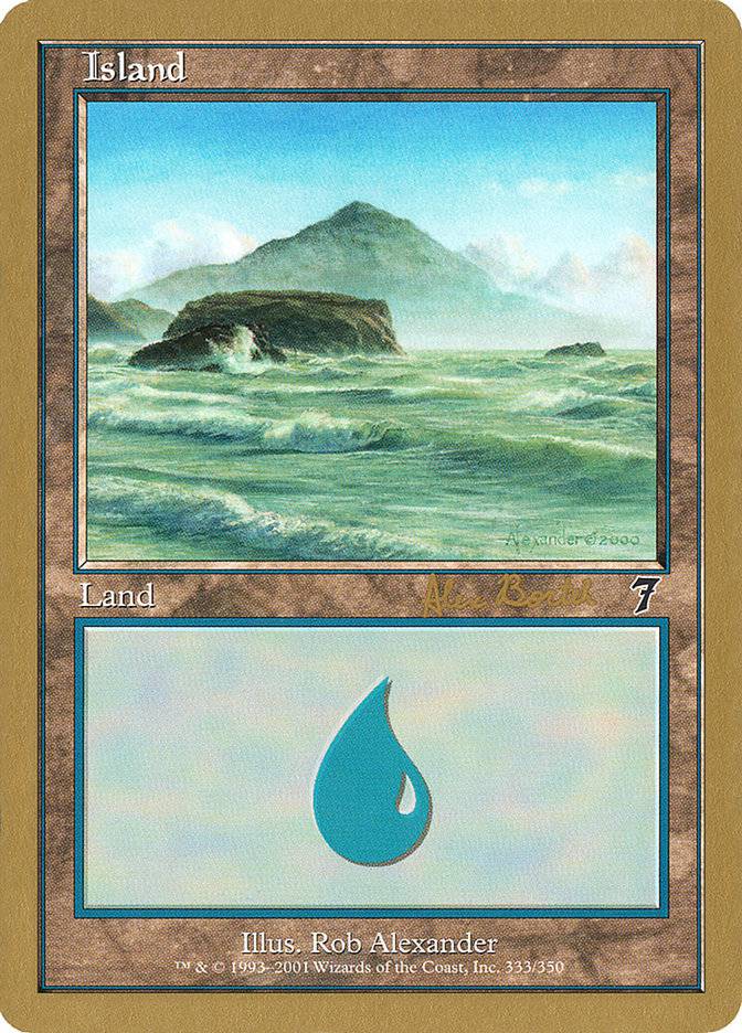 Island (ab333) (Alex Borteh) [World Championship Decks 2001] - Destination Retro