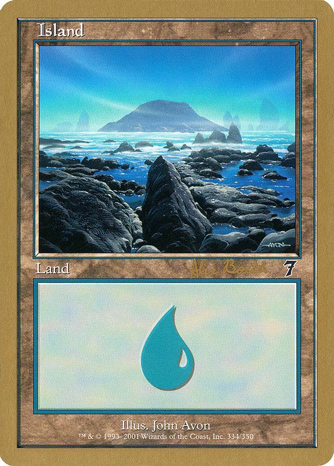 Island (ab334) (Alex Borteh) [World Championship Decks 2001] - Destination Retro