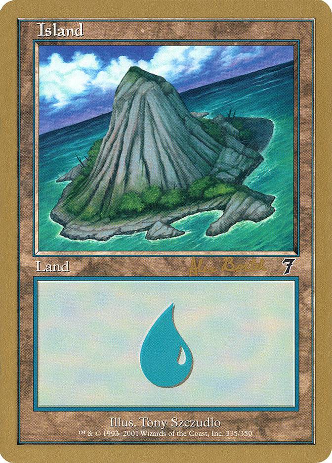 Island (ab335a) (Alex Borteh) [World Championship Decks 2001] - Destination Retro