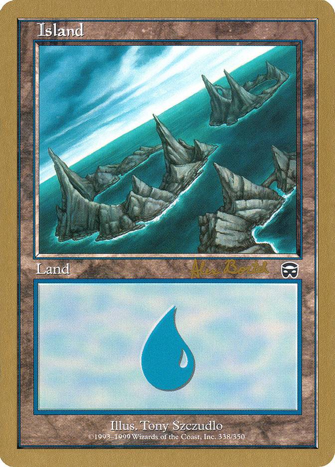 Island (ab338a) (Alex Borteh) [World Championship Decks 2001] - Destination Retro