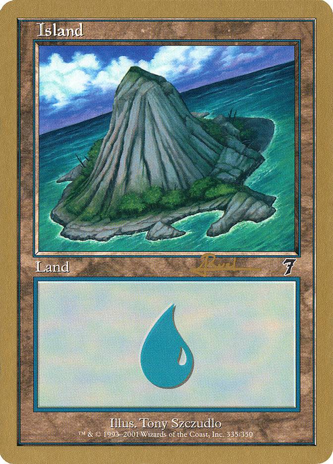 Island (ar335) (Antoine Ruel) [World Championship Decks 2001] - Destination Retro