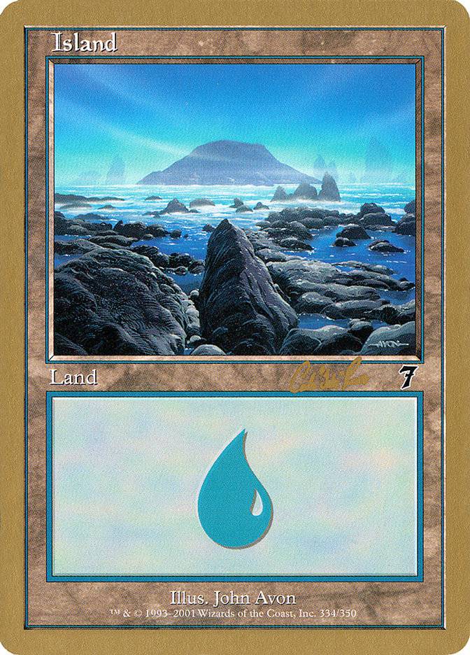 Island (cr334) (Carlos Romao) [World Championship Decks 2002] - Destination Retro