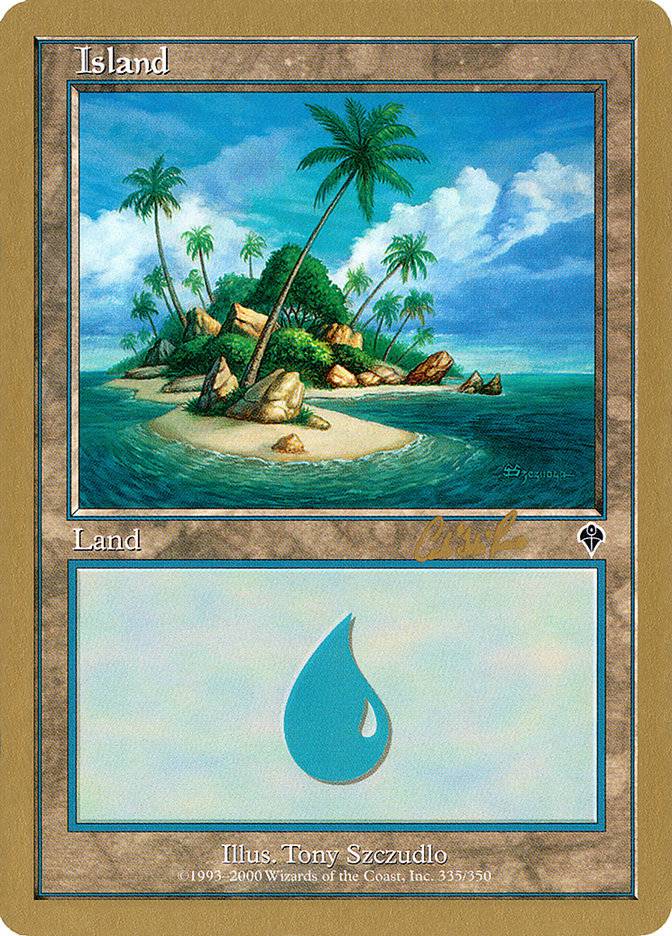 Island (cr335a) (Carlos Romao) [World Championship Decks 2002] - Destination Retro