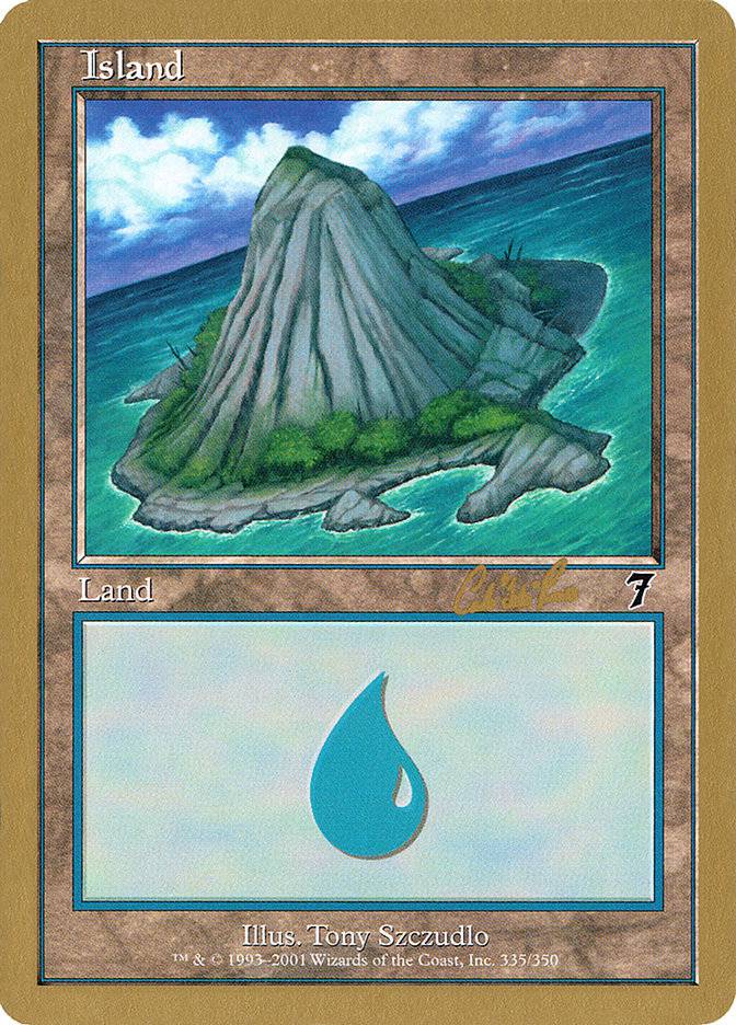 Island (cr335b) (Carlos Romao) [World Championship Decks 2002] - Destination Retro
