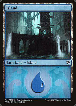 Island - Dimir (A01) [GRN Ravnica Weekend] - Destination Retro