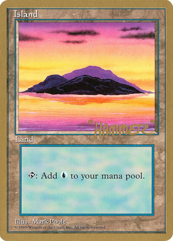Island (shr368) (Shawn "Hammer" Regnier) [Pro Tour Collector Set] - Destination Retro
