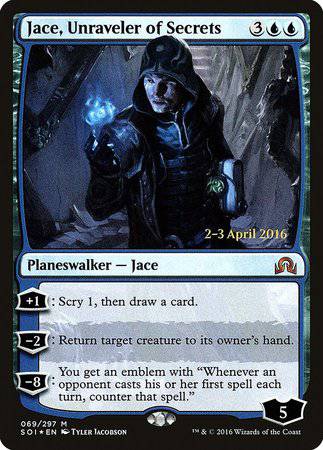 Jace, Unraveler of Secrets [Shadows over Innistrad Promos] - Destination Retro