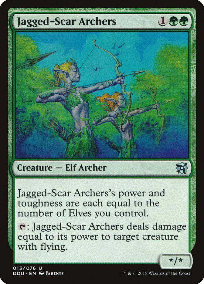 Jagged-Scar Archers [Duel Decks: Elves vs. Inventors] - Destination Retro