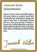 Janosch Kühn Bio (2000) [World Championship Decks 2000] - Destination Retro