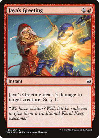 Jaya's Greeting [War of the Spark] - Destination Retro